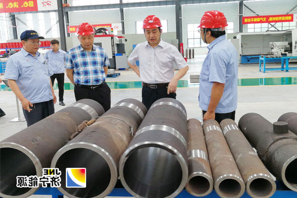 虢洪增到海纳科技公司调研指导工作