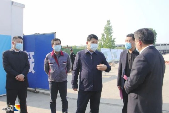 张百顺到落陵盛源公司调研指导工作