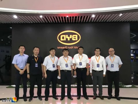 张广宇陪同丰家雷赴深圳比亚迪公司走访考察