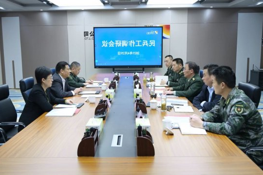 王洪奇到集团公司调研指导民兵工作