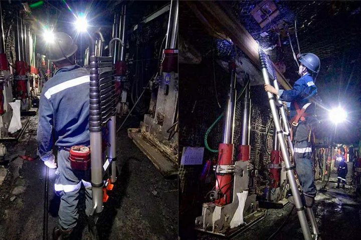 金桥煤矿“小梯子”解决井下搬运“大难题”